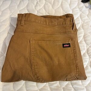 Dickies Carpenter Pants 42x32 Relaxed Fit Work Utility Brown Duck Canvas